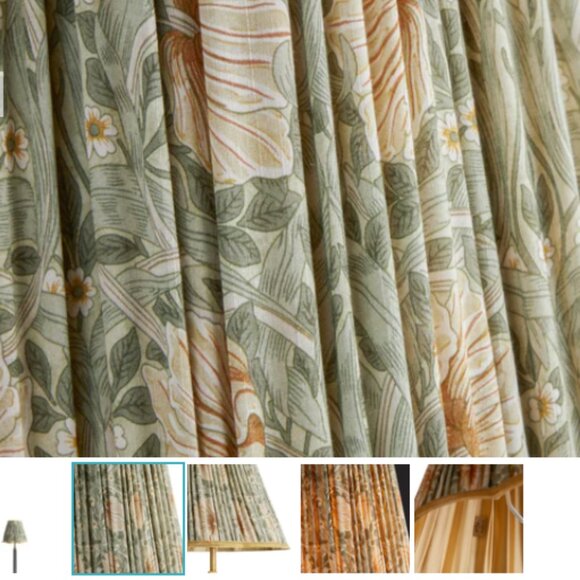 Pooky x Morris & Co. 6 inch lamp shade - Picture 2 of 5